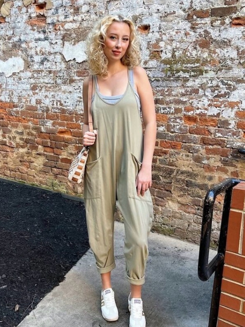 FP MOVEMENT by Free People Hot Shot Onesie | Sage Stone | Size XS - Picture 5 of 9